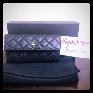 Chanel Black Caviar Wallet
